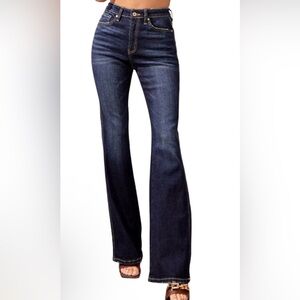 KanCan Dark Wash High Rise Flare Jeans 1/24